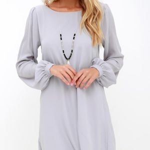 Lulus Grey Cocktail Dress